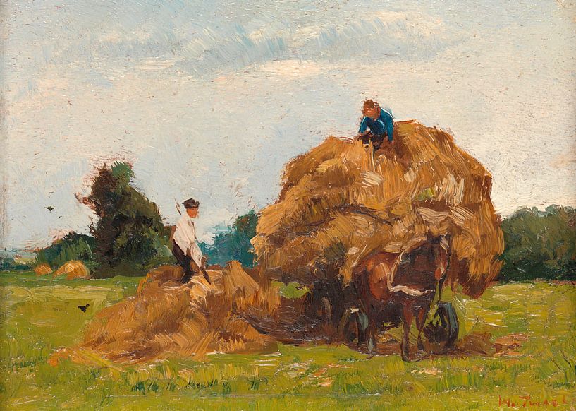 Hay Wagon, Willem de Zwart by Masterful Masters