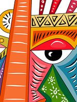 Tribal Eye Abstract Portrait