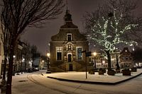 Schnee im Rathaus von Schiedam