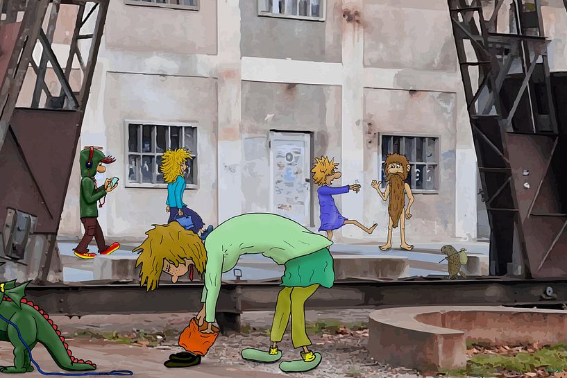 Urban diversity by HEUBEERE Cartoons