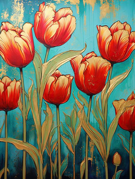 Red Tulips by Flower Studio