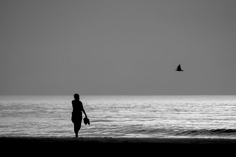 Spaziergang entlang des Strandes von Rik Verslype