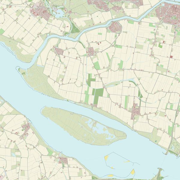 Karte von Korendijk von Rebel Ontwerp