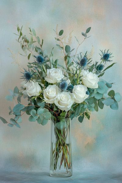 Blumenarrangement Vase von Poster Art Shop