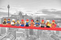 Lunch atop a skyscraper Lego edition - Sydney