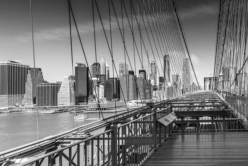 Urbane Impression von der Brooklyn Bridge von Melanie Viola