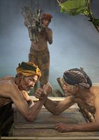 Der Waffenkampf in Zentral-Java