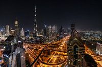 Une ligne d'horizon nocturne