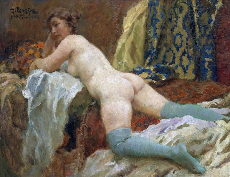 Weiblicher Akt mit Strümpfen, Paul Paede von Atelier Liesjes