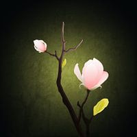 Painted Orchid on a Branch