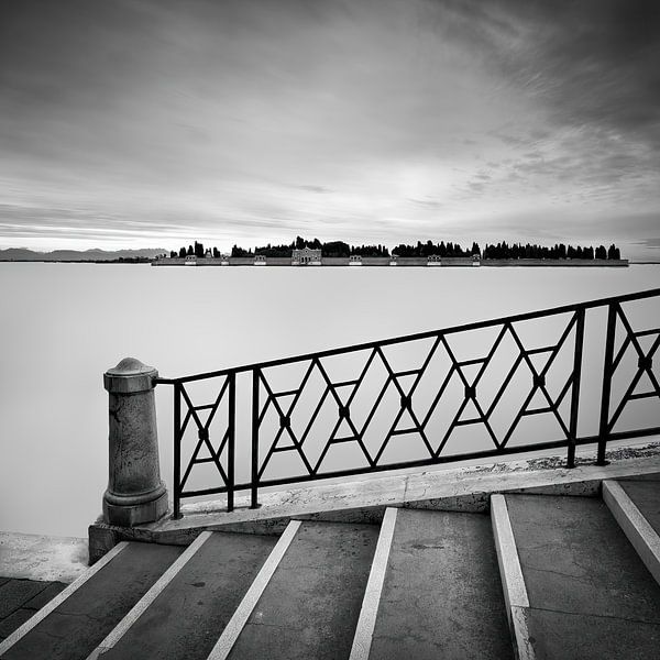 Venise, île de San Michele depuis le pont Ponte dei Mendicanti par Bjorn Vandekerckhove