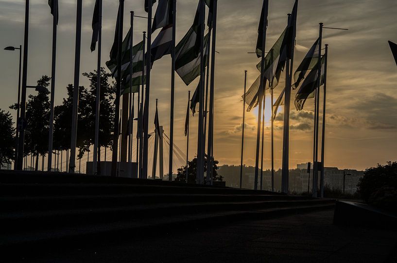 Rotterdam vlaggen 2 von Oguzhan Beyaztas