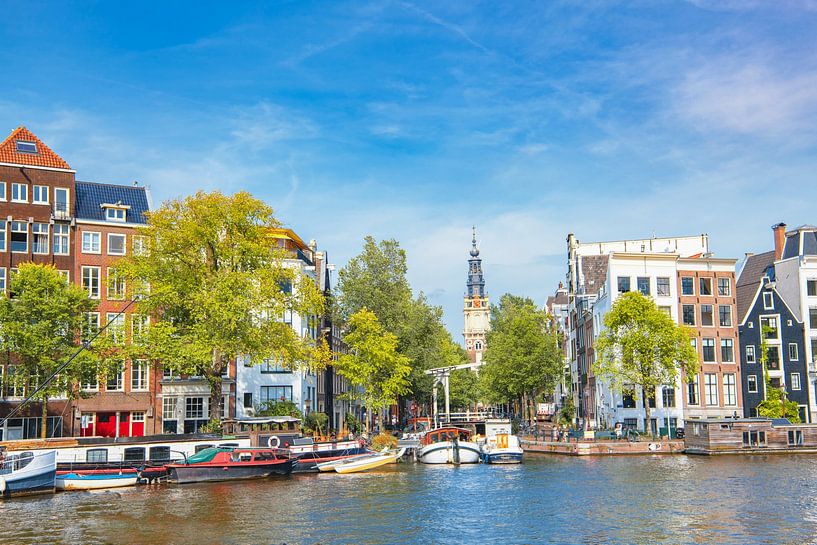 Amsterdamer Grachtenviertel im Sommer von Sjoerd van der Wal Fotografie
