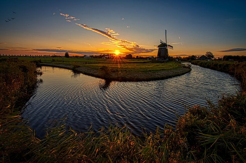 Mill New Life at sunrise by peterheinspictures