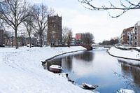 Wasserturm im Schnee