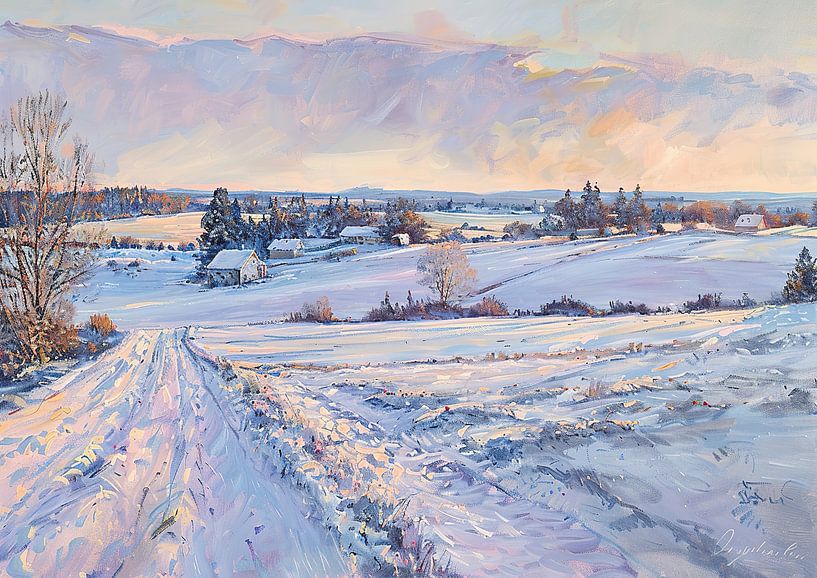 Fields | Impressionism by ARTEO Paintings