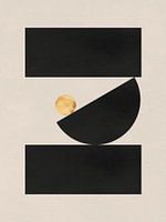 Gold & Schwarz Geometrische Kunst: Zeitlose Symmetrie