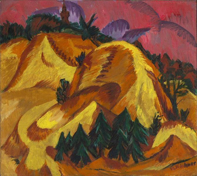 Sandhügel in Grünau, Ernst Ludwig Kirchner Berlin 1913 von Atelier Liesjes