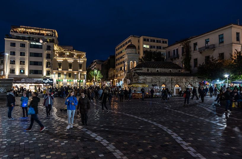 Monastiraki bei Nacht von Werner Lerooy
