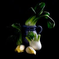 Stilleben mit Gemüse und Kölntopf