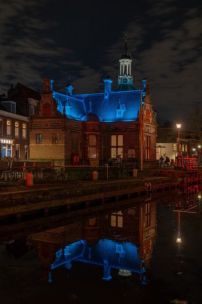 Das Schleusenwärterhäuschen am Abend von Richard Van Setten