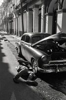 Old car repairs in Havana