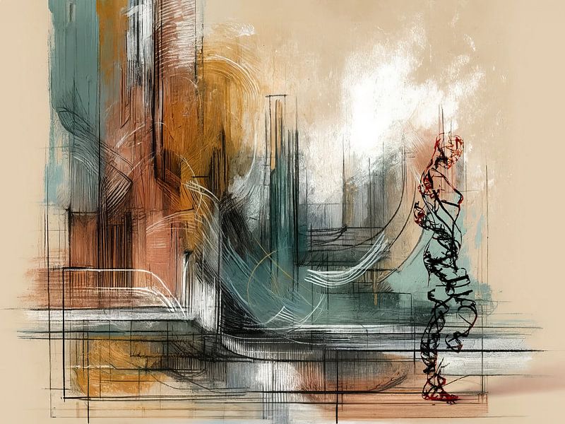 Abstracte Ziel van Arjen Roos