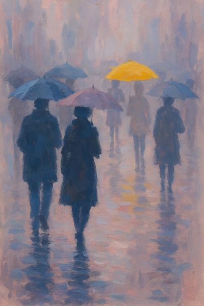 A moment in yellow - abstract by Kleurenrijk