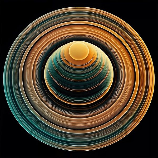 Cosmic rings by Vythryd Arts