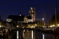 Dordrecht Grotekerk Nieuwehaven-Knolhaven tijdens het blauweuurtje