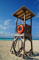 De uitkijktoren van de reddingsbrigade