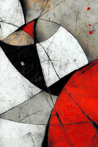 Abstract Red Black by Zen and More