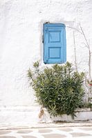 Summer in Greece | White house blue window | Travel photo
