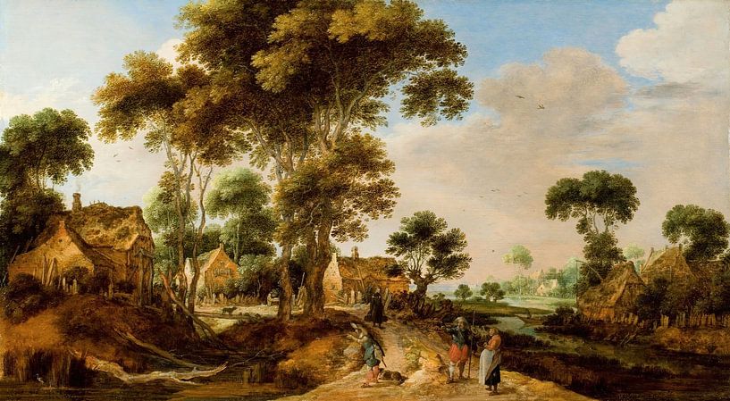 Die Landstraße, Gillis Claesz de Hondecoeter von Meisterhafte Meister