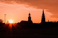 Skyline van Breda tijdens de ondergaande zon