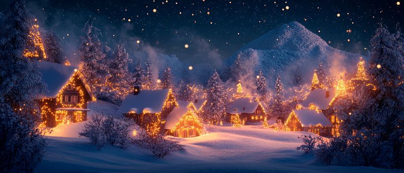 Noël hivernal par Poster Art Shop