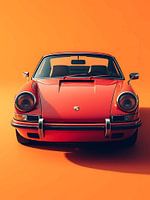 Roter Porsche-Klassiker