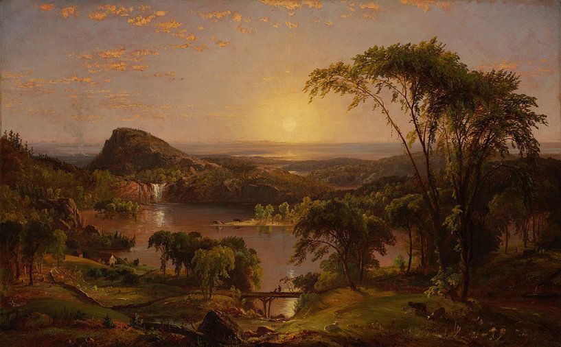 Jasper Francis Cropsey~Été, lac Ontario par finemasterpiece