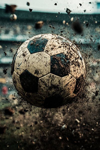 Une action footballistique dynamique et boueuse par Art & Soul Creations