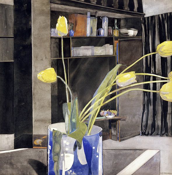 Charles Rennie Mackintosh,Gelbe Tulpen von finemasterpiece