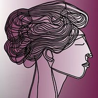 Vrouwenhoofd donkerroze