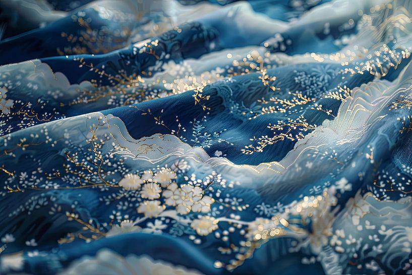 Japanischer Druck Wasser von Egon Zitter