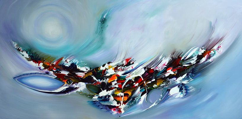 Abstrakt Blau von Gena Theheartofart