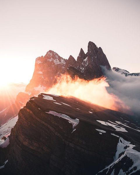 Dolomites at sunrise by Dylan Shu Photography