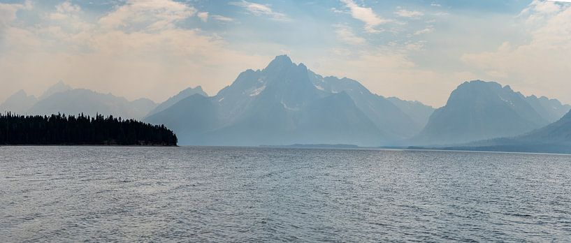 Parc national de Grand Teton, États-Unis, panorama du lac Jackson par Jeroen van Deel