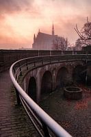 Nebel über der Hooglandse Kerk Leiden