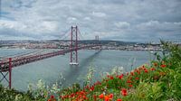 Brücke Ponte 25 de Abril (Tejo) in Lissabon, Portugal