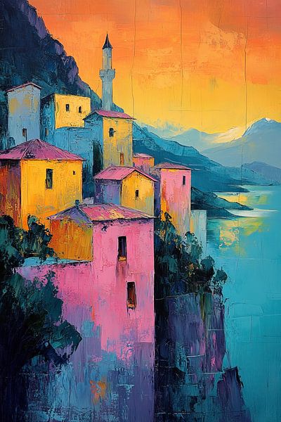 Dreamy Kosovo Heights by Abstract Painting