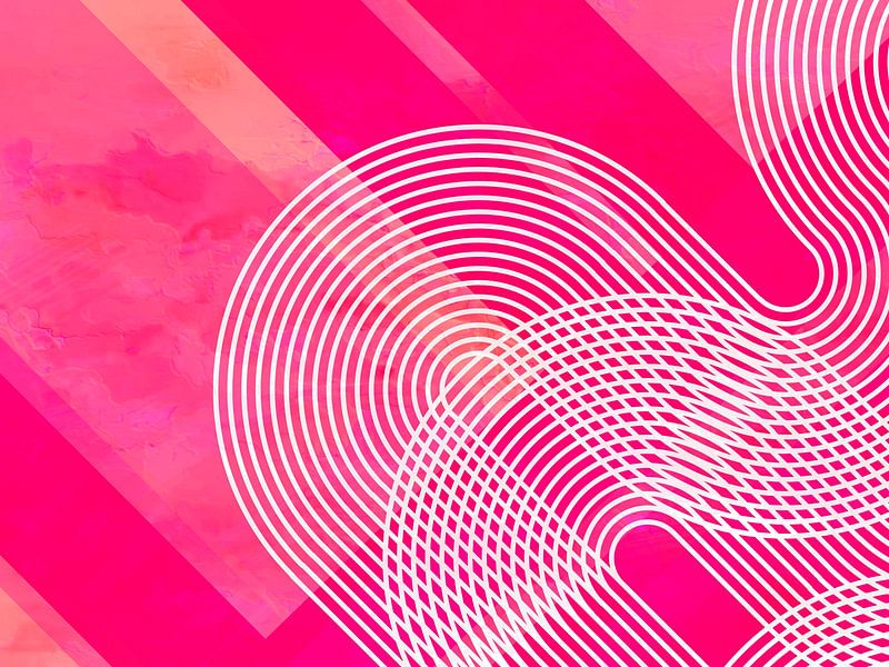 Retro Regenbogen Monochrom von Mad Dog Art