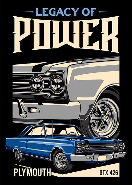 Plymouth GTX 426 Hemi Car by Adam Khabibi